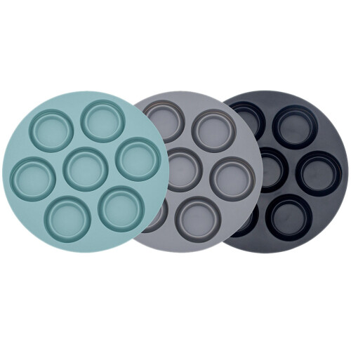 15Pcs Nonstick Silicone Muffin Cups Assorted Color Baking Tray 1