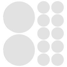 48Pcs Clear Acrylic Convex Lenses Durable Optical Lens for Lab and DIY