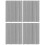 192Pièces Stickers Réfléchissants Rayons Décor Gris 2