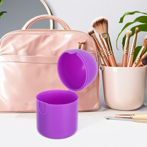 4Pièces Étui Violet Pour Coupes Menstruelles PP Portable 2