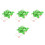 4Pcs Plastic Frog Toy Light Green Pull Along Toddler Party Decorations 9