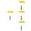 4Pcs Durable Yellow Textured Paint Rollers ABS for House Wall Painting 7