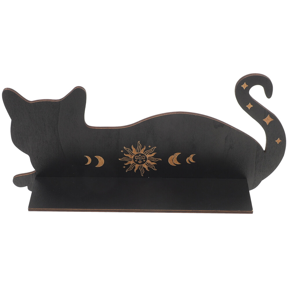 4Pcs Modern Black Wood Floating Shelves Wall Shelf For Wall Decoration 3562893318619