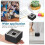 4Pcs Black Metal Ashtray Square Desktop Butt Holder for Home 6