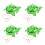 4Pcs Plastic Frog Toy Light Green Pull Along Toddler Party Decorations 10