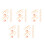 40Pièces Clips Natation Beige Emulsion Protection Avec 7