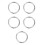 5Pcs Reusable Silver Cattle Nose Rings Durable Carbon Steel Farm Tools 8