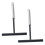 6Pièces Accessoires Spatules Crème Acier Inoxydable Noires 2