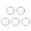 5Pcs Reusable Silver Cattle Nose Rings Durable Carbon Steel Farm Tools 4