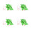 4Pcs Plastic Frog Toy Light Green Pull Along Toddler Party Decorations 4