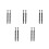 10Pièces Pinces 4-Dents Aluminium, Prise Précise Composants Noires 4