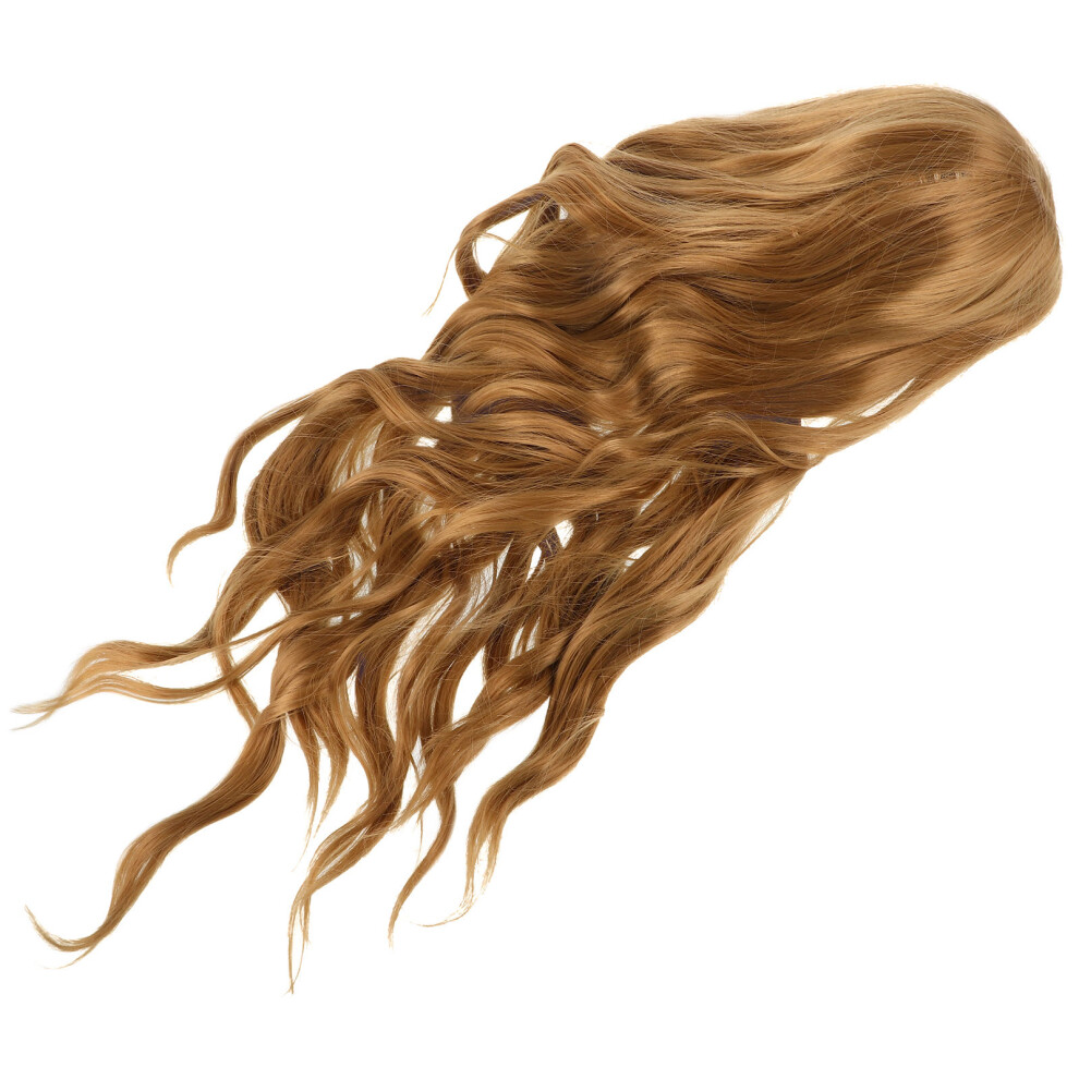 Totority Unisex Golden 4Pcs Wave Wigs Synthetic Hair For Fashionable Events