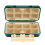 2Pcs 16-Compartment Fishing Gadget Box Green ABS Storage Tool Case 1