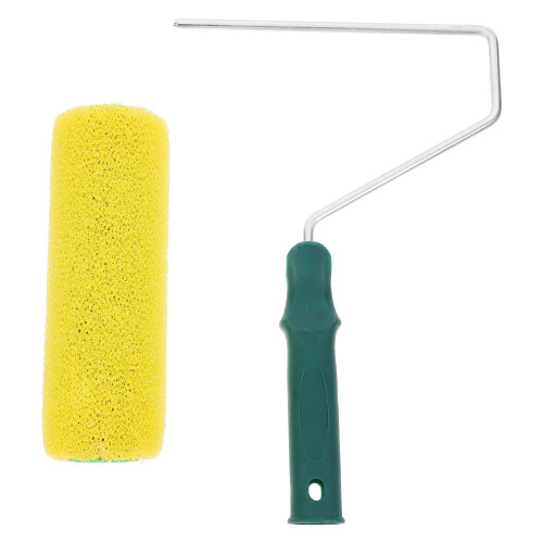 4Pcs Durable Yellow Textured Paint Rollers ABS for House Wall Painting 2