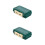 2Pcs 16-Compartment Fishing Gadget Box Green ABS Storage Tool Case 5