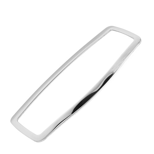 5Pcs ABS Car Front Reading Lamp Cover Silver Interior Decor 1