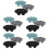 15Pcs Nonstick Silicone Muffin Cups Assorted Color Baking Tray 6