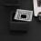 4Pcs Black Metal Ashtray Square Desktop Butt Holder for Home 4