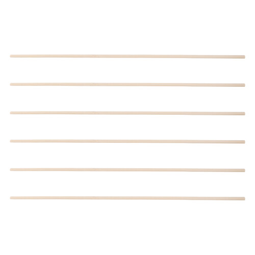 18Pcs Durable Bamboo Chair Frame Rods Khaki for Crafts and Replacement
