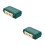 2Pcs 16-Compartment Fishing Gadget Box Green ABS Storage Tool Case 7