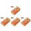 4Pcs Smooth Polished Wood Sushi Stand Reusable Serving Rack 4