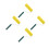 4Pcs Durable Yellow Textured Paint Rollers ABS for House Wall Painting 6