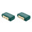 2Pcs 16-Compartment Fishing Gadget Box Green ABS Storage Tool Case 3