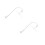2Sets White Mobile Arm Holder Plastic Bed Bell Support 6