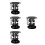 4Pcs Space-Saving Black Sunglasses Organizer with Bottom Tray 6