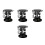 4Pcs Space-Saving Black Sunglasses Organizer with Bottom Tray 4