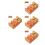 4Pcs Smooth Polished Wood Sushi Stand Reusable Serving Rack 5
