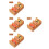 4Pcs Smooth Polished Wood Sushi Stand Reusable Serving Rack 3