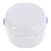 4Pcs Sleek White Plastic Travel Retainer Braces Storage Case