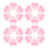100Pcs Heart Shaped Makeup Powder Puff Pink Cosmetic Face Tools 2