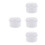 4Pcs Sleek White Plastic Travel Retainer Braces Storage Case 7