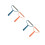 4Pcs Mini Home Hair Removing Tools Assorted Color Plastic Copper Head 5