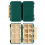 2Pcs 16-Compartment Fishing Gadget Box Green ABS Storage Tool Case 2