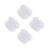 4Pcs Sleek White Plastic Travel Retainer Braces Storage Case 8