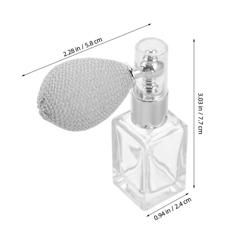4Pcs Portable Transparent Glass Atomizer Bottles Precision Mist Spray 1