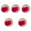 5Pcs Polished Agate Coasters Multi Color Stone Cup Mats 5