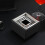 4Pcs Black Metal Ashtray Square Desktop Butt Holder for Home 3