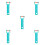 5Pcs Convenient Green Pool Handle Clips PP for Pool and Pond Cleaning 5