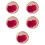 5Pcs Polished Agate Coasters Multi Color Stone Cup Mats 7