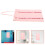 2Pcs Durable Pink Felt Karate Belt Display Holder Wall Organizer Rack 11