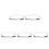 5Pcs ABS Car Front Reading Lamp Cover Silver Interior Decor 3