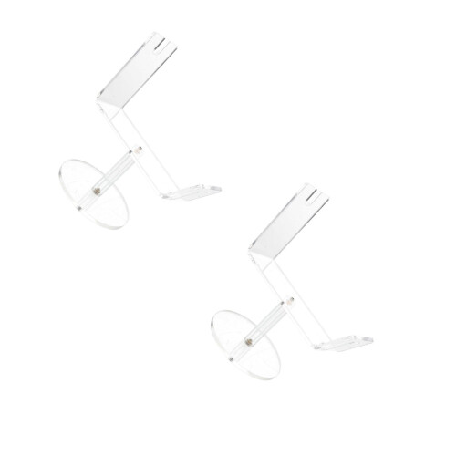 2Pcs Clear Multi-Use Scissor Bracket Lightweight Acrylic Storage Stand 2