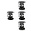 4Pcs Space-Saving Black Sunglasses Organizer with Bottom Tray 2