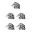 Self Adhesive Black PVC Mailbox Number Sign Decals Weatherproof 7