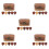 5Pcs Durable Wooden Guitar Pick Organizer with Storage Case 11
