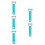 5Pcs Convenient Green Pool Handle Clips PP for Pool and Pond Cleaning 6